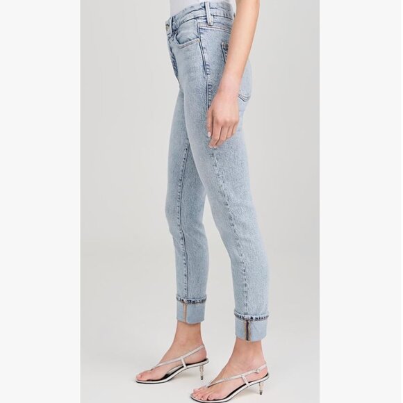 Good American Good Classic Cuffed Jeans - Picture 3 of 16